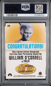 2005 Star Trek TOS Art & Images Autograph William O'Connell Limited Auto PSA 10